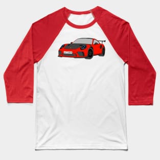 Porsche GT3 RS car selfmade Red Baseball T-Shirt